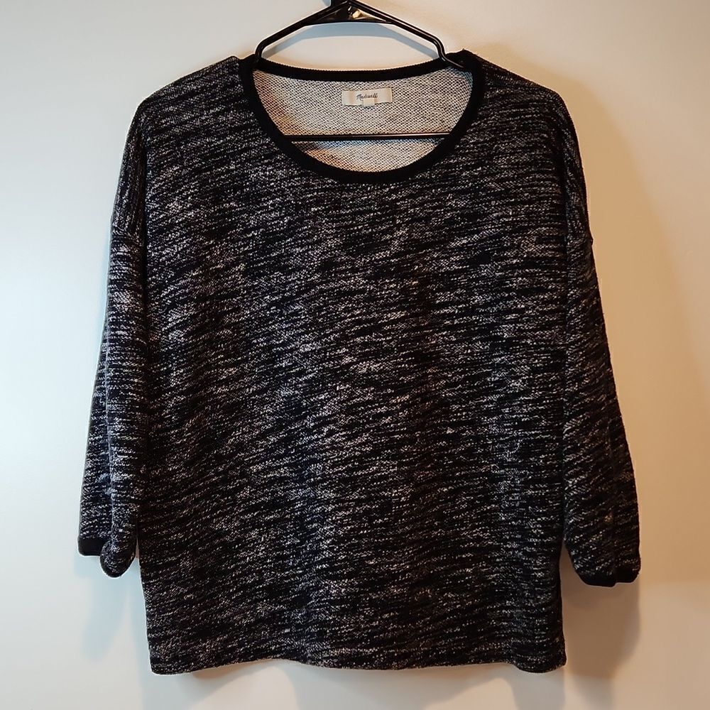 Madewell Sweater Pullover 3/4 Sleeve 100% Cotton Women's Size Large EUC NICE!